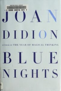 Portada de Noches azules de Joan Didion